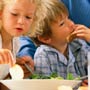 Photo: A children eating