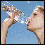 Photo: A woman drinking water