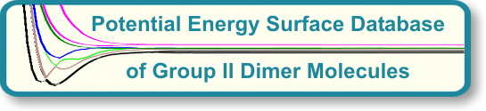 Potential Energy Surface Database of Group II Dimer Molecules - banner