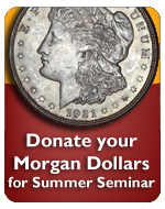 Morgan Dollar donations