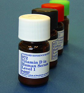 vials of vitamin D serum SRM