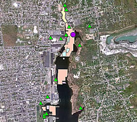 Map of the Harbor Cleanup Areas