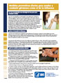Medidas preventivas diarias para combatir gérmenes, como la influenza, Flyer