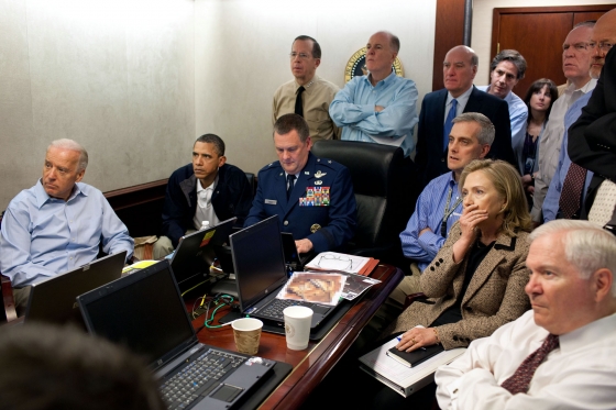 President Obama Receives an Update in the Situation Room