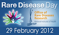 Rare Disease Day at the NIH logo with Office of Rare Diseases Research name