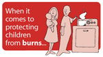 Graphic: When it comes to protecting children against burns...