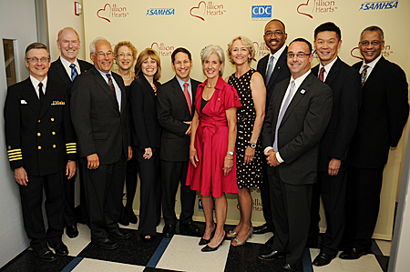 HHS Secretary Sebelius and other HHS Officials launch Million Hearts. Credit: Photo by Chris Smith – HHS Photographer