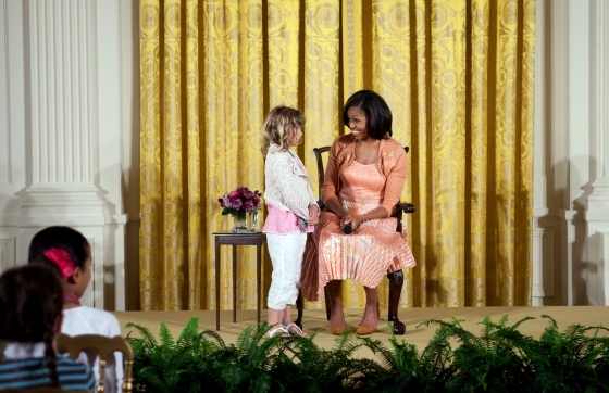 First Lady Michelle Obama answers questions from children of White House staff (April 26, 2012)