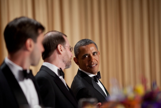 President Barack Obama attends the 2012 White House Correspondents' Dinner