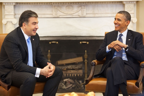 President Obama Welcomes President Mikheil Saakashvili of Georgia