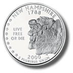 New Hampshire Quarter Reverse