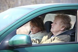 woman driving