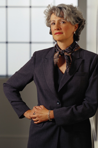 woman wearing a suit