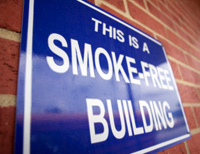 Sign: This is a smoke-free building.