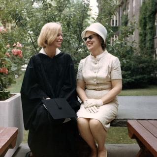 Bernadine Healy at her Harvard Medical School graduation with her mother, 1970