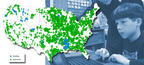 Map of Broadband projects nationwide