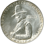 OBVERSE: Pilgrim Tercentenary commemorative coin