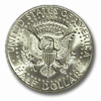 The 1964 Kennedy Half Dollar Reverse