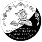 REVERSE: 1997 U.S. Botanic Garden Commemorative Silver Dollar
