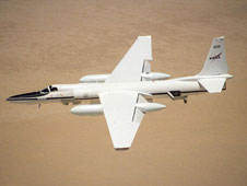 ER-2 in flight over desert