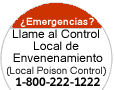 Local Poison Control: 1-800-222-1222