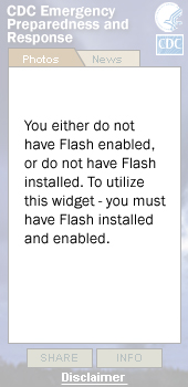 Emergency Preparedness  and Response Widget. Flash Player 9 or above is required.