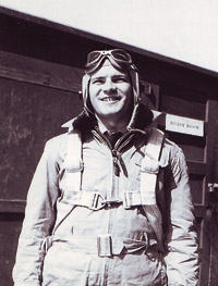 Mufich as a WWII fighter pilot