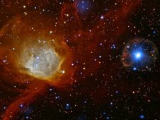 Composite image of pulsar SXP 1062