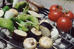 foto de verduras a la parrilla