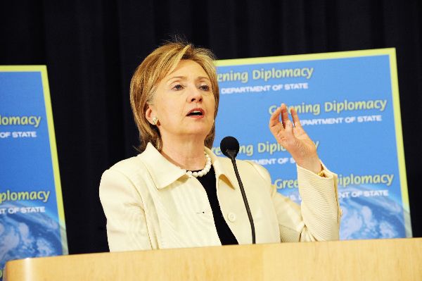 Date: 04/22/2009 Description: Secretary Clinton at the State Department's 