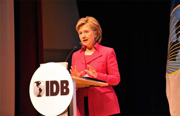 Date: 04/14/2009 Description: Secretary Clinton addresses Haiti Donors Conference, Washington, DC, April 14, 2009. State Dept Photo