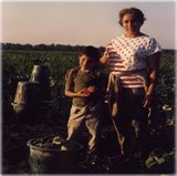 Farmworker and family