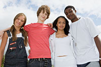 Photo: group of adolescents smiling