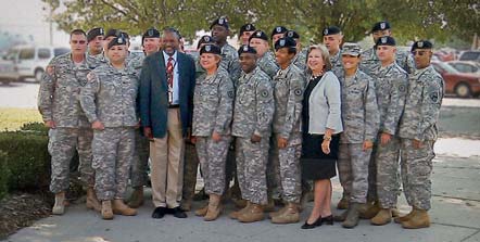 photo of National Guard members and other officials who took part in Operation Immersion - click to enlarge image