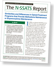 Cover of Similarities and Differences in Opioid Treatment Programs that Provide Methadone Maintenance or Buprenorphine Maintenance - click to view publication
