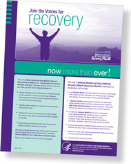Flyer for Recovery Month 2010
