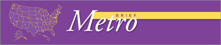 Metro Brief graphic showing U.S. map