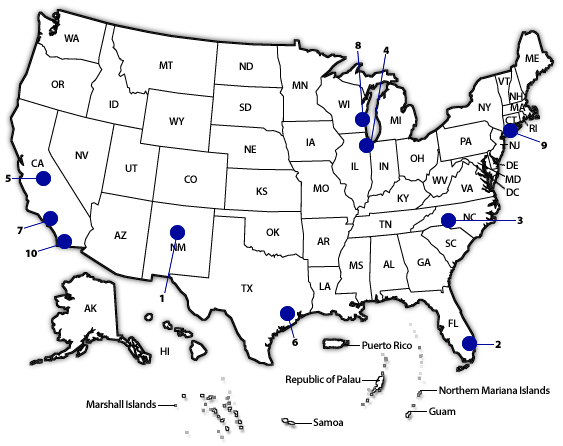 U.S. local funded partners for Asthma Management