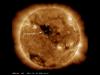 SDO image of the sun showing coronal hole