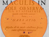 Johannes Fabricius published the first scientific manuscript, titled De Maculis in Sole observatis et Apparente earum cum Sole Conversione Narratio (Narration on Spots Observed on the Sun and their Apparent Rotation with the Sun), on sunspots in June 1611.