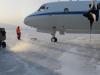 On March 14, the P-3B carried Operation IceBridge scientists and instruments from NASA's Wallops Flight Facility in Wallops Island, Va., to Thule Air Base in Greenland, where the Arctic 2011 campaign will be based.