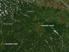 Tornado tracks in Alabama and Mississippi
