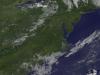 satellite image of Eastern U.S. with smoke from Va. fires