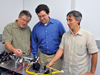Goddard laser experts (from left to right) Barry Coyle, Paul Stysley, and Demetrios Poulios