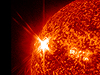 Close-up of solar flare from November 3, 2011 as captured by SDO.