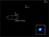 UV observations of asteroid 2005 YU55 from Swift