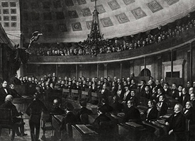 Photo of US Senate Chamber, courtesy of US Senate collection