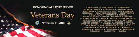 Poster for Veterans Day 2010