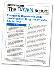 cover of Emergency Department Visits Involving Illicit Drug Use by Older Adults: 2008 - click to view publication
