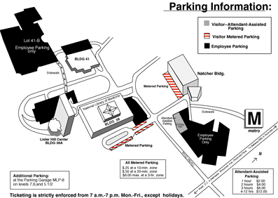 Maps of NLM Parking Facilities